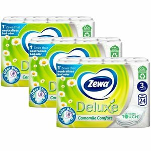 Zewa Deluxe Camomile Comfort 3 rétegű Toalettpapír 3x24 tekercs kép