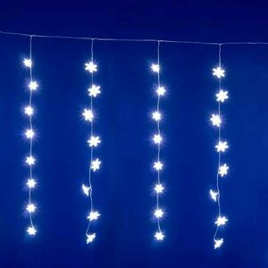 Home KAF50WH LED-es hópehely fényfüggöny, 1, 35 m, 50 db hidegfehé... kép