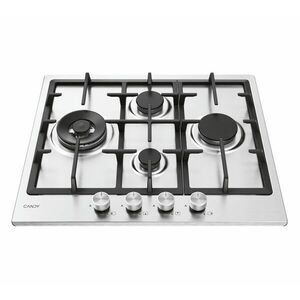 Candy CHG6D4WTX beépíthető gázfőzőlap, 4 főzőzóna, Candy Cook 800, Inox kép