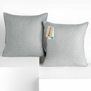 RESTILO díszpárnahuzat SOFTA szín szürke dombornyomott anyag mikr... kép