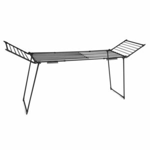 Massido Lydia bővíthető fém Ruhaszárító 260x60cm - Fekete kép