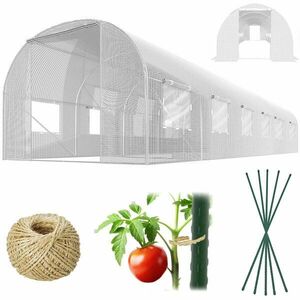 Plonos kerti Alagút 3x6m (18m2) - Fehér kép