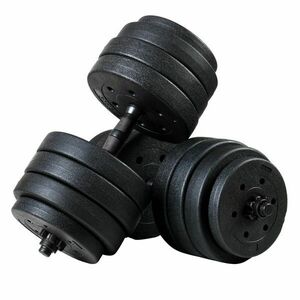 Funfit állítható 40kg bitumen Súlyzó szett 2x20kg - fekete kép