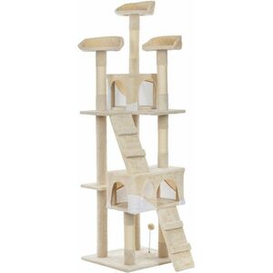 Funfit XXL 5 szintes macska Szórakoztató központ és Kaparófa - bézs kép