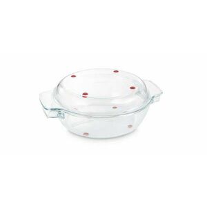 Tescoma GrandCHEF kerek sütőedény fedővel 32 cm, üveg kép