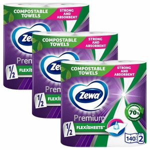 Zewa Premium Flexisheets 2 rétegű Papírtörlő 3x2 tekercs kép