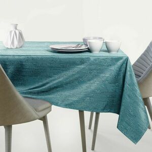 Asztalterítő Vesta tengerzöld dombornyomott modern 120x260 AmeliaHome kép
