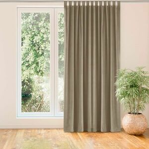 Sötétítő függöny VILA bézs pántok 10 cm bársony 200x225 HOMEDE kép
