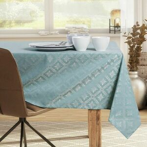 Asztalterítő Maya mentazöld nyomott klasszikus 110x180 owal DecoKing kép