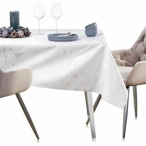 Asztalterítő Christmas Eve fehér nyomott ünnepi 140x400 AmeliaHome kép