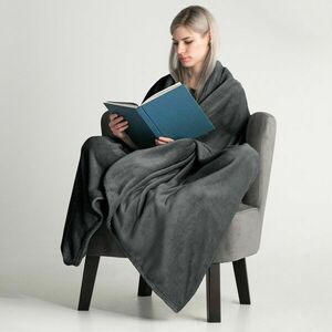 Takaró MIC szín grafitszürke sima stílus klasszikus anyag mikrosz... kép