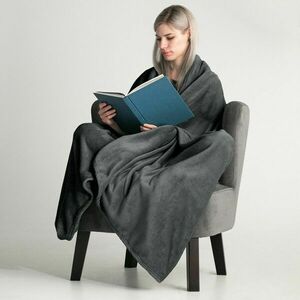 Takaró MIC szín grafitszürke sima stílus klasszikus anyag mikrosz... kép