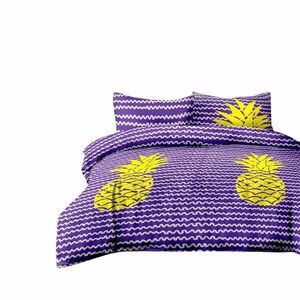 Ágynemű BASIC - AMELIAHOME lila nyomott motívum modern modern 155... kép