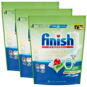 Finish Ultimate All in 1 0% Mosogatógép kapszula 3x45db kép
