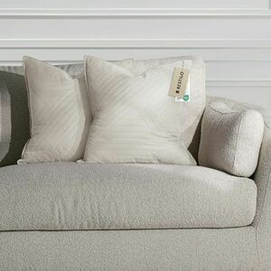 RESTILO díszpárnahuzat SOFTA szín világos bézs dombornyomott stíl... kép