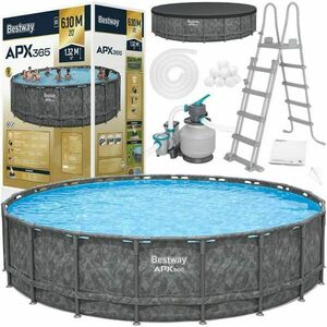 Bestway apx365 kerti medence 610x132cm szűrővel és létra kép