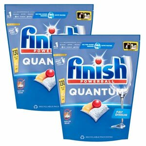 Finish Quantum All in 1 Lemon Mosogatógép kapszula 2x130db kép