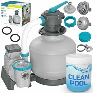 Medence homokszivattyú 11355 l/h bestway 58486 + multifunkciós tabletta kép