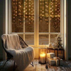 Home KAF50DLEDWW DOT LED-es fényfüggöny, 50db melegfehér DOT LED, ... kép