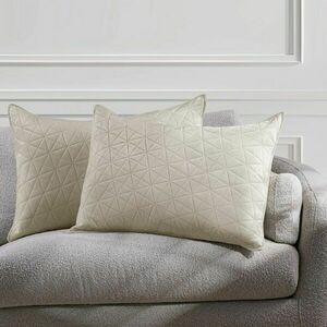 RESTILO díszpárnahuzat LAILA szín világos bézs dombornyomott stíl... kép