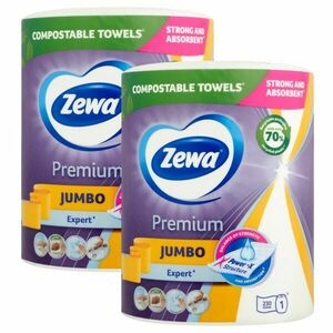 Zewa Premium Jumbo 3 rétegű Papírtörlő 2x1 tekercs kép