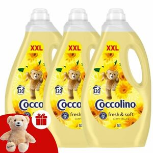 Coccolino Öblítőkoncentrátum Happy Yellow 3x3000ml + Ajándék Cocc... kép