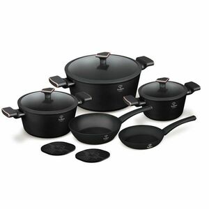 Fahion by Berlinger Haus Matte Black Collection 10 részes Edényké... kép