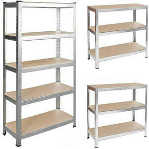 Humberg Fém ipari polcrendszer MDF lapokkal 180x100x50cm - 875kg... kép