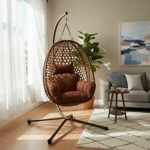 Pepita California Függőfotel párnákkal - barna kép