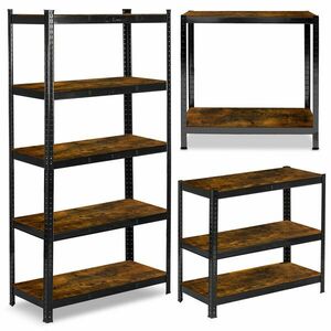 Humberg Fém ipari polcrendszer MDF lapokkal 180x90x40cm - 875kg t... kép