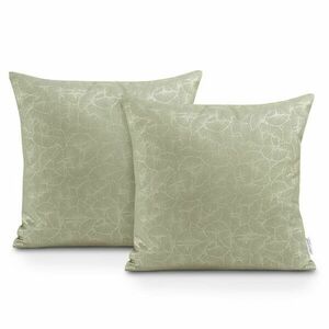 Díszpárnahuzat GINKGO bézs nyomott motívum oxford 45x45 ameliahome kép