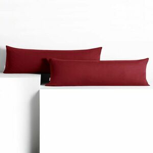 Díszpárnahuzat AMBER bordó dzsörzé 40x145 DecoKing kép