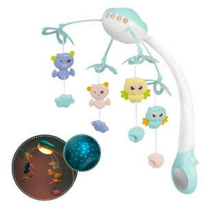 Ricokids projektoros Kiságyforgó, távirányítóval - Kék kép