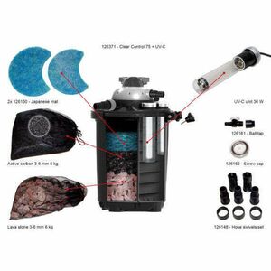 Velda Clear Control 75 UV-C tóvízszűrő - 30m³ kép