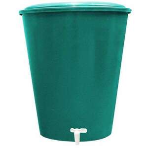 Esővízgyűjtő ECOTANK kerek 500 literes, tetővel, csappal kép