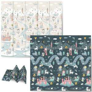 Nukido összehajtható kétoldalas Játszószőnyeg 180x200cm - Hercegn... kép