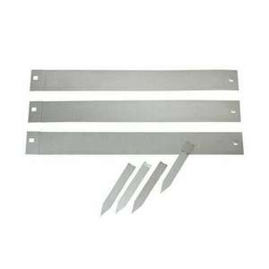 Ágyásszegély készlet rögzítővel, fém, hajlítható, matt szürke 10, ... kép