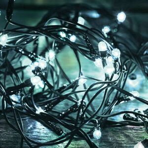 Somogyi LED-es hideg fehér karácsonyi izzósor, fényfüzér LED 108C/WH kép