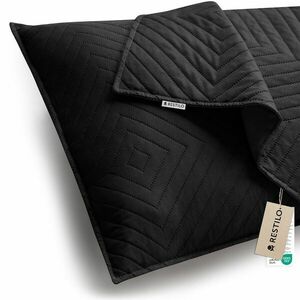 RESTILO díszpárnahuzat SOFTA szín fekete dombornyomott anyag mikr... kép