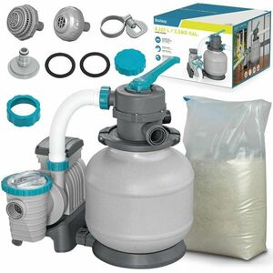 Homokszivattyú 8327 l/h bestway 58499 + homok 25kg kép