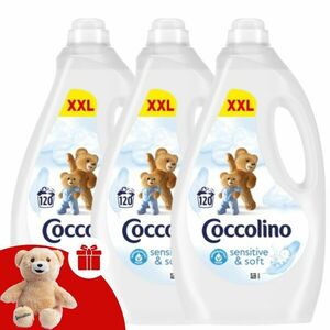 Coccolino Öblítőkoncentrátum Sensitive Pure 3x3000ml + Ajándék Co... kép