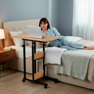 Hf0060 mobil íróasztal 73-85 x 40 x 80 cm kép