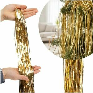 Ca1548 arany angyalszőr karácsonyi dísz kép