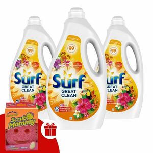 Surf Hawaiian Dream & Coconut folyékony Mosógél 3x3L - 180 mo... kép