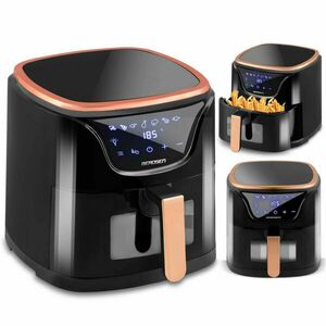 Berdsen BD-652 Forrólevegős sütő 5l, 1500W - Fekete, Arany kép