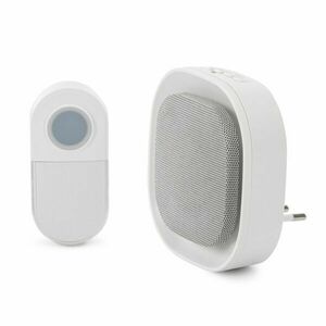 Entac Hálózati Ajtócsengő Éjjeli Fény Funkcióval, Elemes IP44 Adó... kép