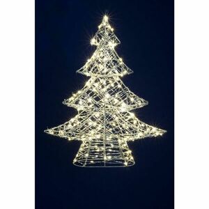 Home KAD45 fém fenyő dekoráció, 160db melegfehér micro LED, 5 m t... kép