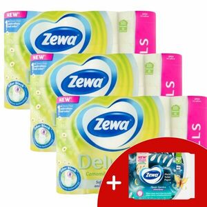 Zewa Deluxe Camomile Comfort 3 rétegű Toalettpapír 3x24 tekercs +... kép
