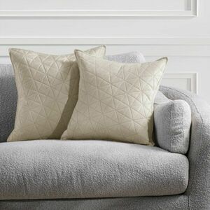 RESTILO díszpárnahuzat LAILA szín világos bézs dombornyomott stíl... kép