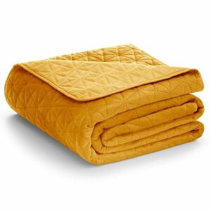 Ágytakaró LAILA mustársárga glamour bársony, poliészter 170x270 A... kép